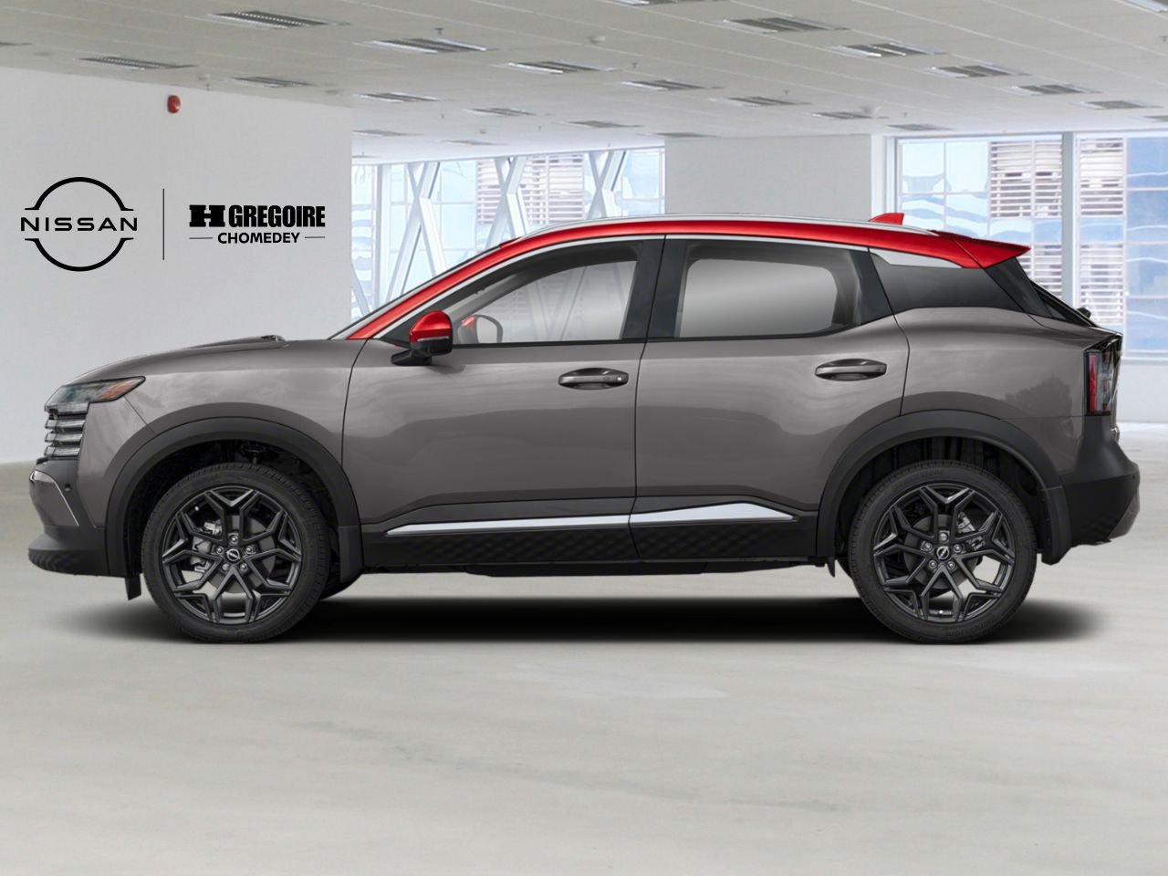 Nissan Kicks C6K745 | SR 2026 Gris poudre métallisé/Couche teintée Braise écarlate Laval - photo #1