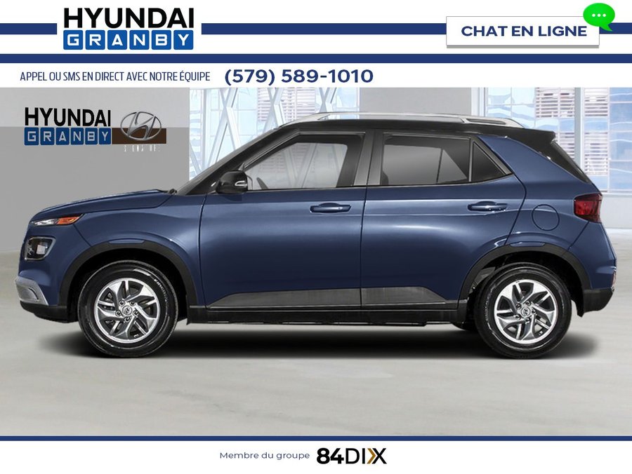 HYUNDAI Venue 2026 2026 Denim avec toit blanc