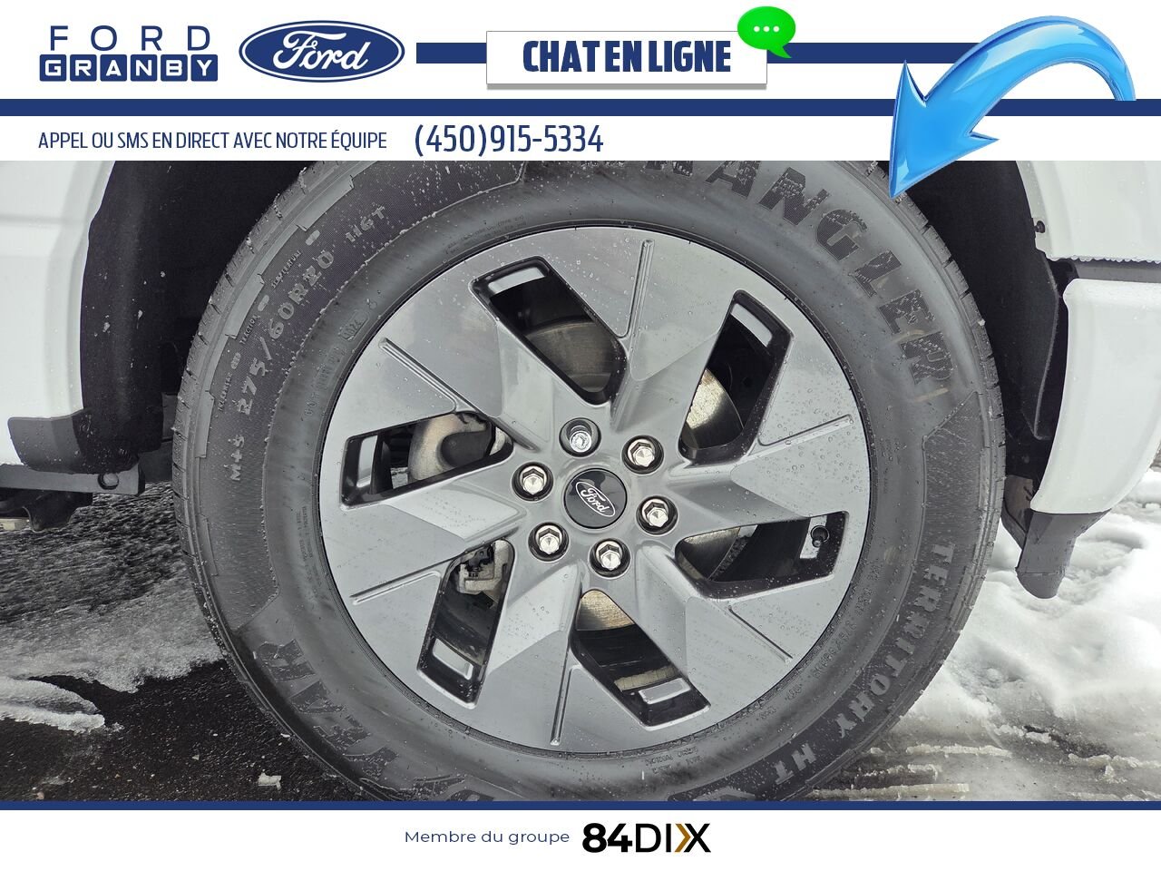 Ford F-150 Lightning 2024 Blanc Granby - photo #23