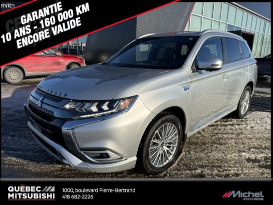 Mitsubishi Outlander PHEV GT S-AWC, Hybride, Cuir, Toit ouvrant 2020 Argent