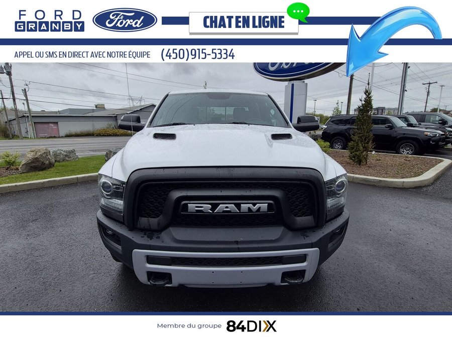 Ram 1500 Rebel cabine d'équipe 4RM 140,5 po 2017 Blanc