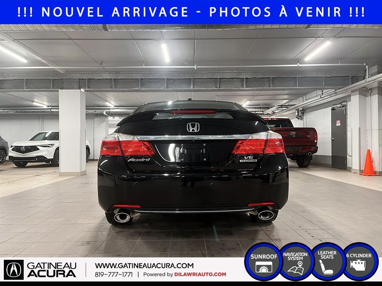 Honda Accord Touring V6 2015 Noir Gatineau - photo #5