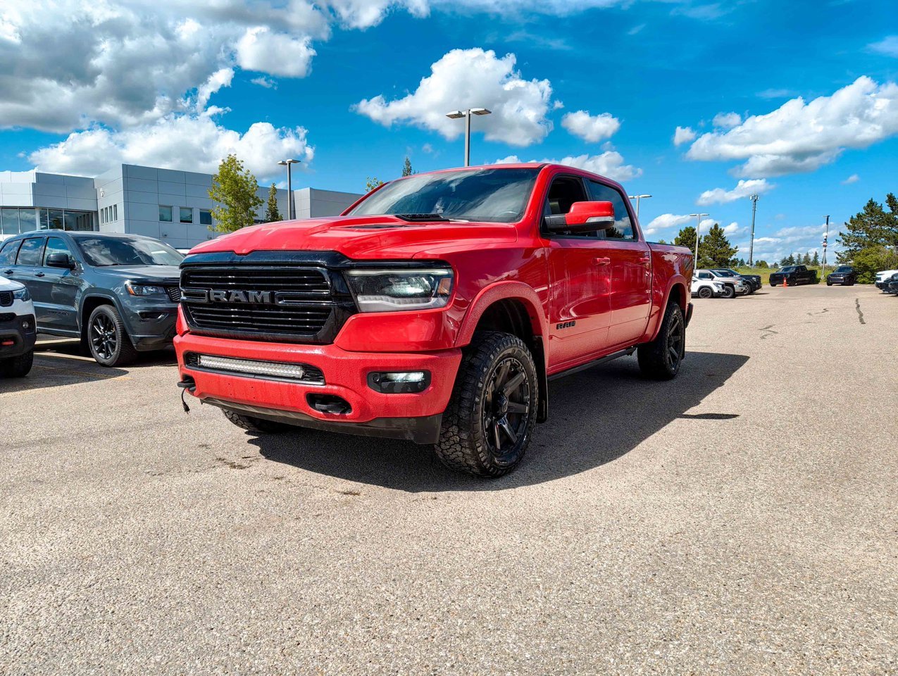 2020 Ram 1500 Laramie 4x4 Crew Cab 5'7 Box Red Sherwood Park - photo #3