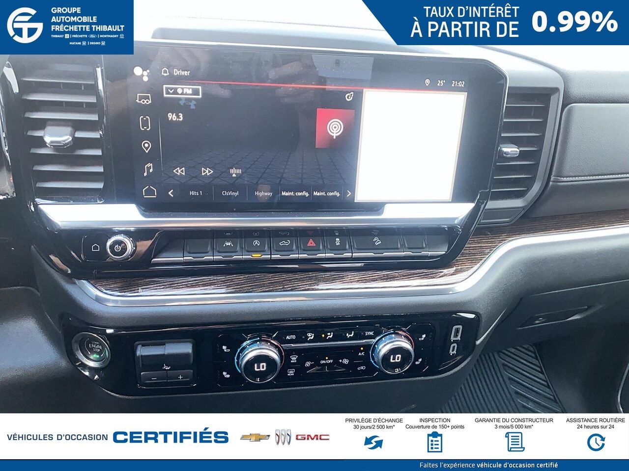 GMC SIERRA SLE cabine multiplace 4RM 157 po 2024 Gris Montmagny - photo #13