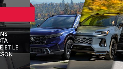 Honda CR-V hybride 2026 vs Toyota RAV4 hybride vs Hyundai Tucson hybride à Lévis et Québec