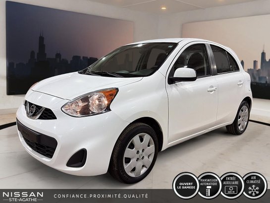 2017 Nissan Micra S à hayon 4 portes BM White