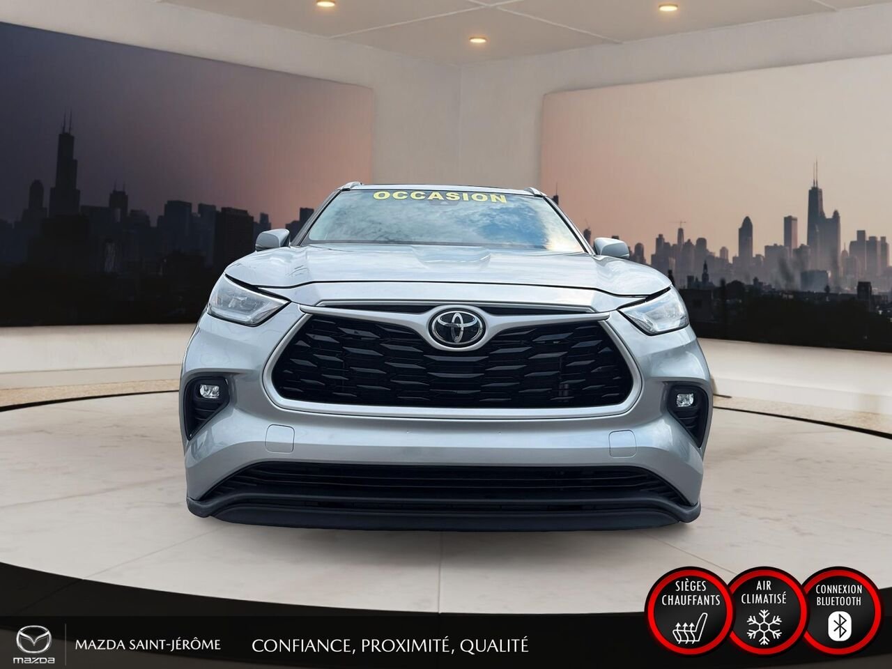 2022 Toyota Highlander XLE | TOIT OUVRANT | CUIR | AWD | Silver Saint-Jérôme - photo #2