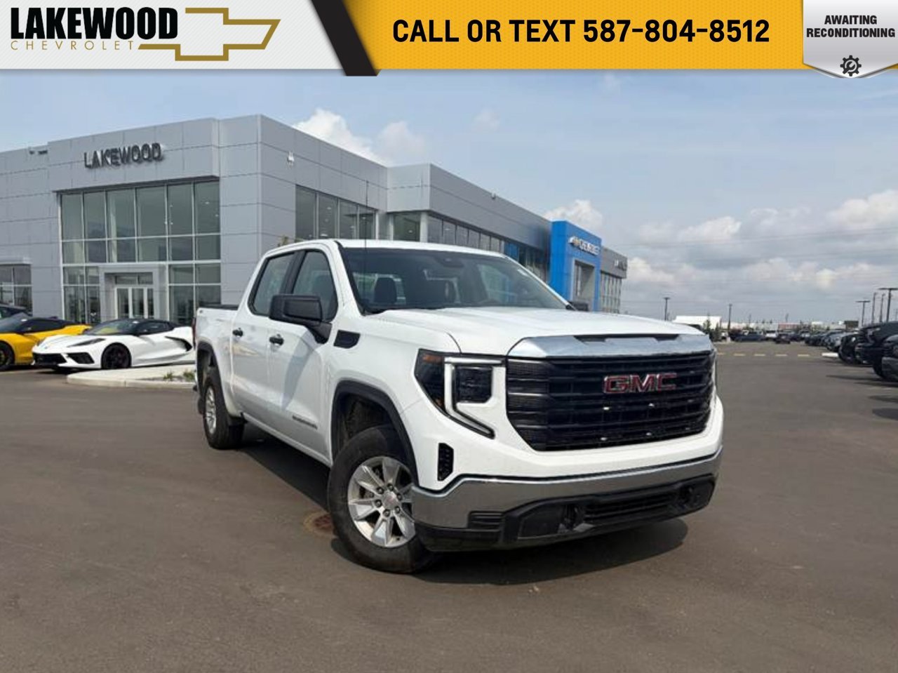 2023 GMC Sierra 1500 4WD Crew Cab 147 Pro White Sherwood Park - photo #0