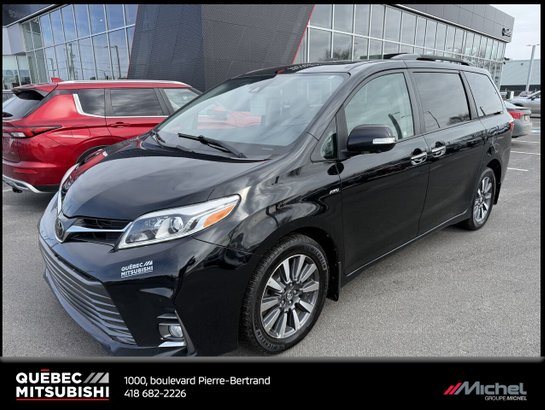 Toyota Sienna XLE Limited Awd, 7 passagers, Toit ouvrant 2018 Noir