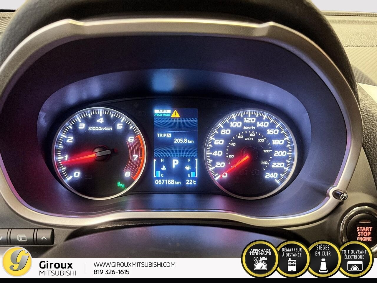 Mitsubishi Eclipse Cross 2018 Rouge Sainte-Agathe-des-Monts - photo #15