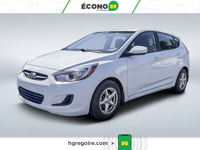 2013 Hyundai Accent White Laval - photo #2
