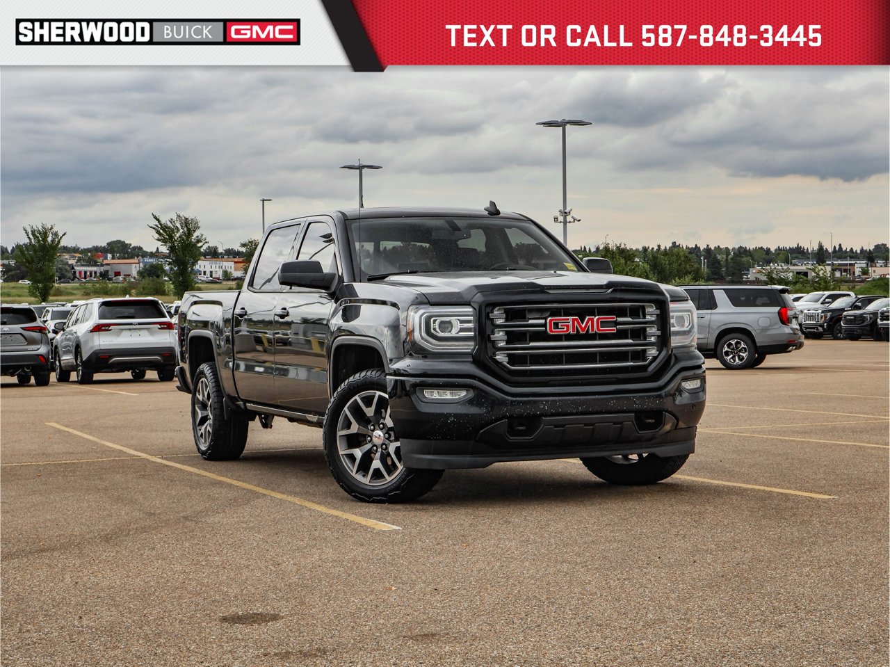 2016 GMC Sierra 1500 4WD Crew Cab 143.5 SLT Black Sherwood Park - photo #0