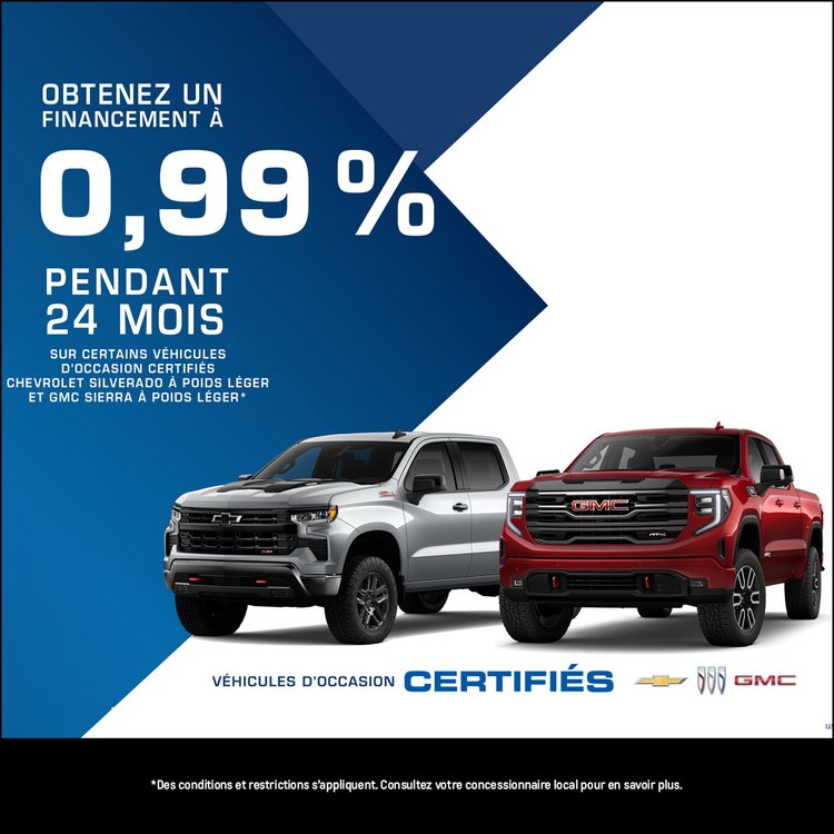GM juillet PROMO Silverado Sierra FR