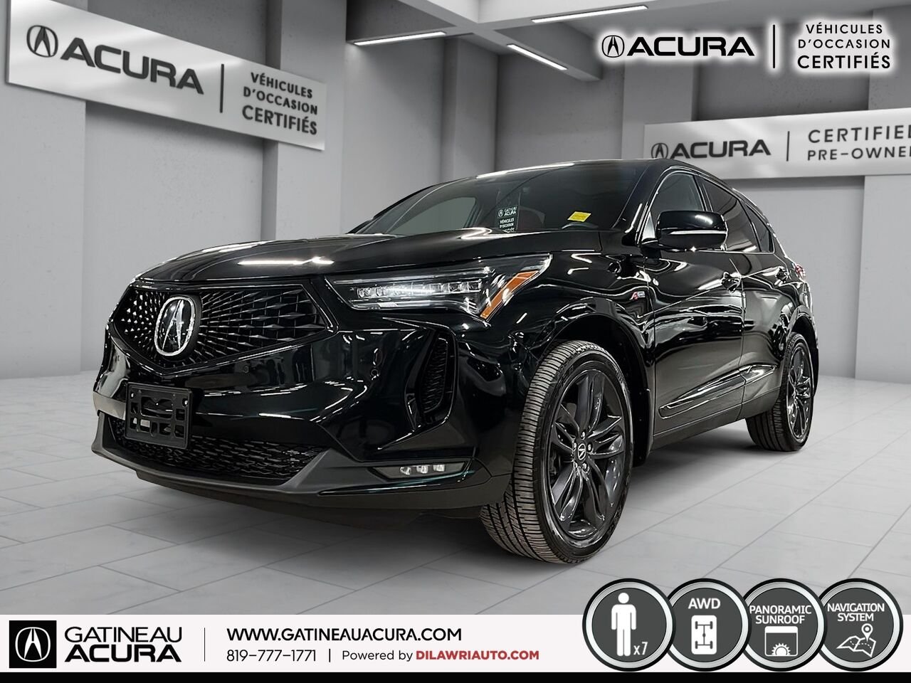 2023 Acura RDX A-Spec SH-AWD Black Gatineau - photo #0
