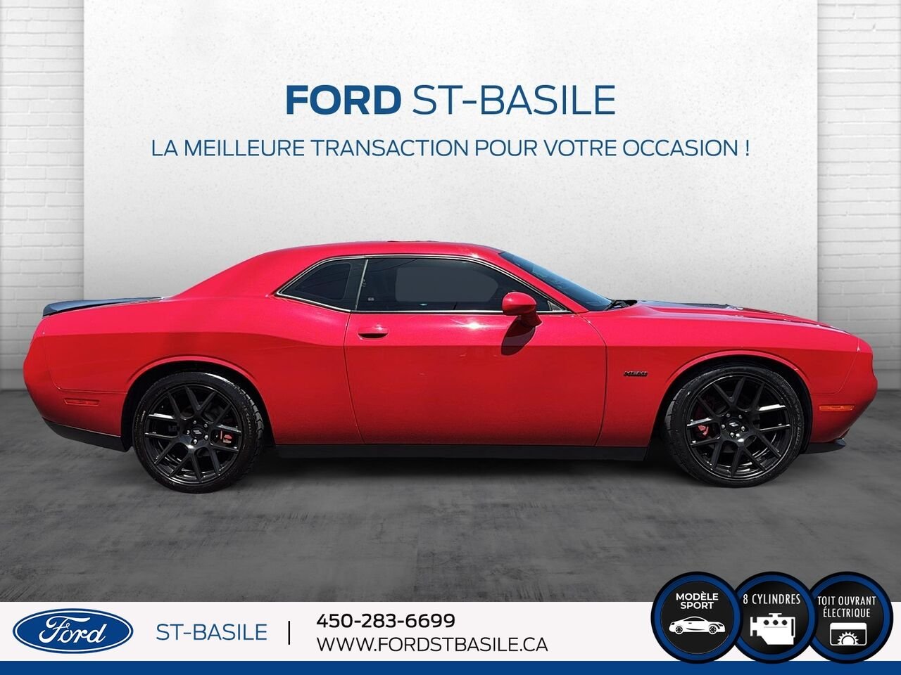 2017 DODGE CHALLENGER Red Saint-Basile-le-Grand - photo #8