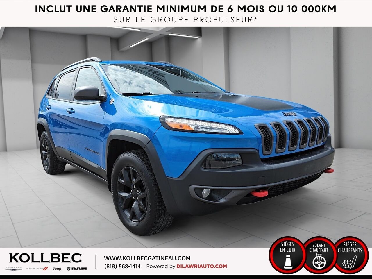 2018 JEEP CHEROKEE 24121 | Trailhawk 4x4 Blue Gatineau - photo #11