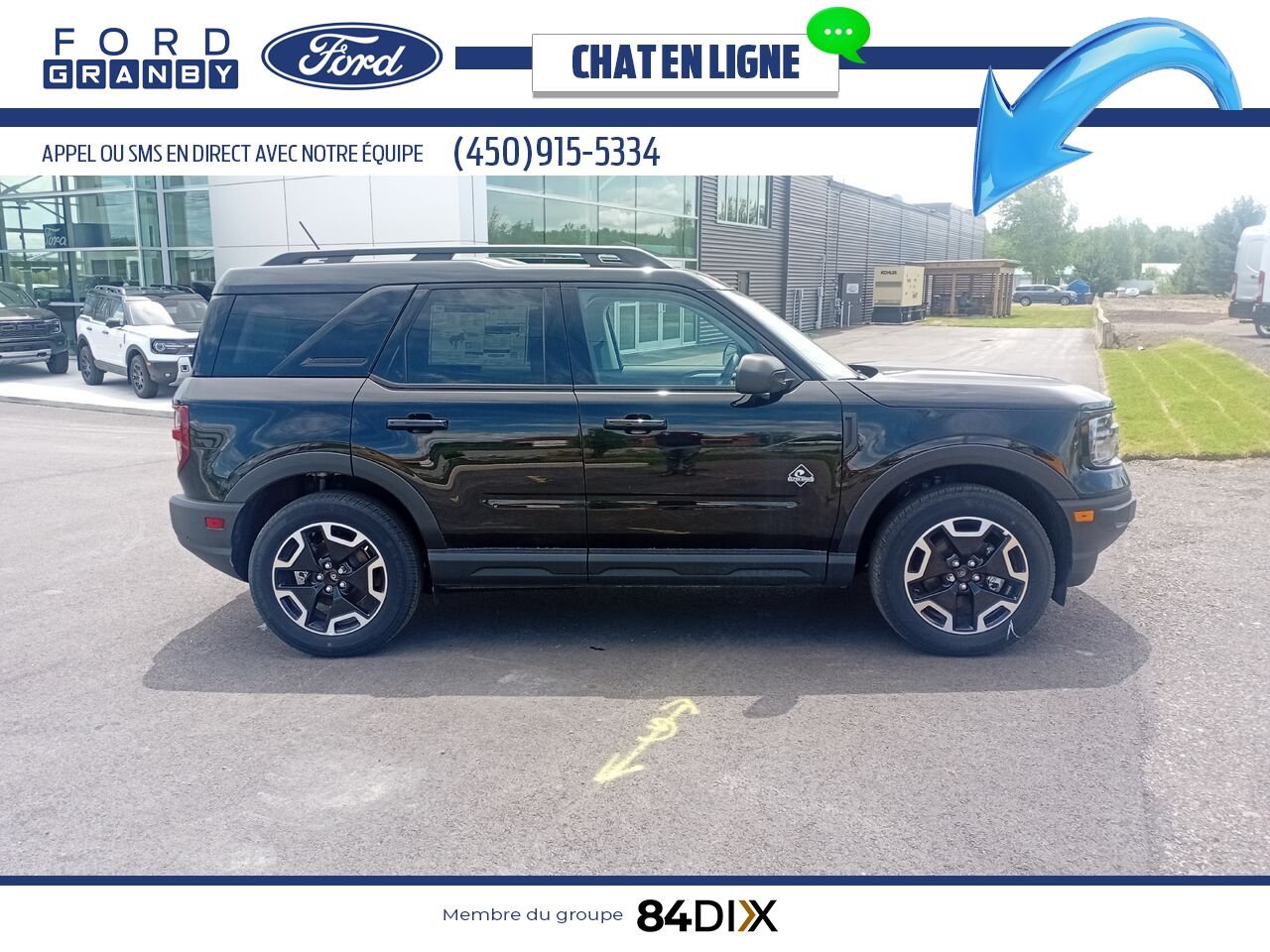 2024 Ford BRONCO SPORT Black Granby - photo #3