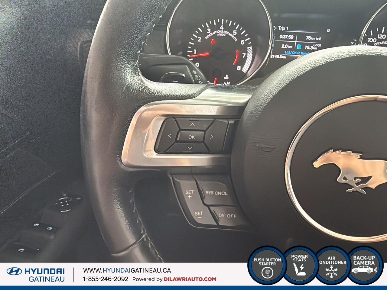 Ford Mustang Décapotable 2 portes V6 *** bas millage , convertible *** 2016 Noir Ottawa & Gatineau - photo #15