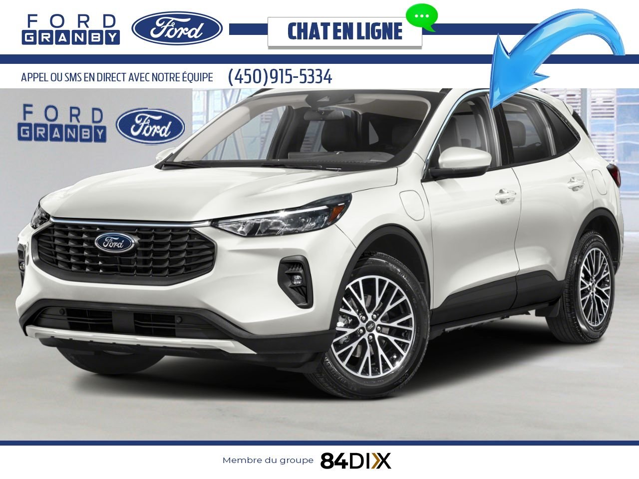 2026 Ford Escape Star White Metallic Tri-Coat Granby - photo #0