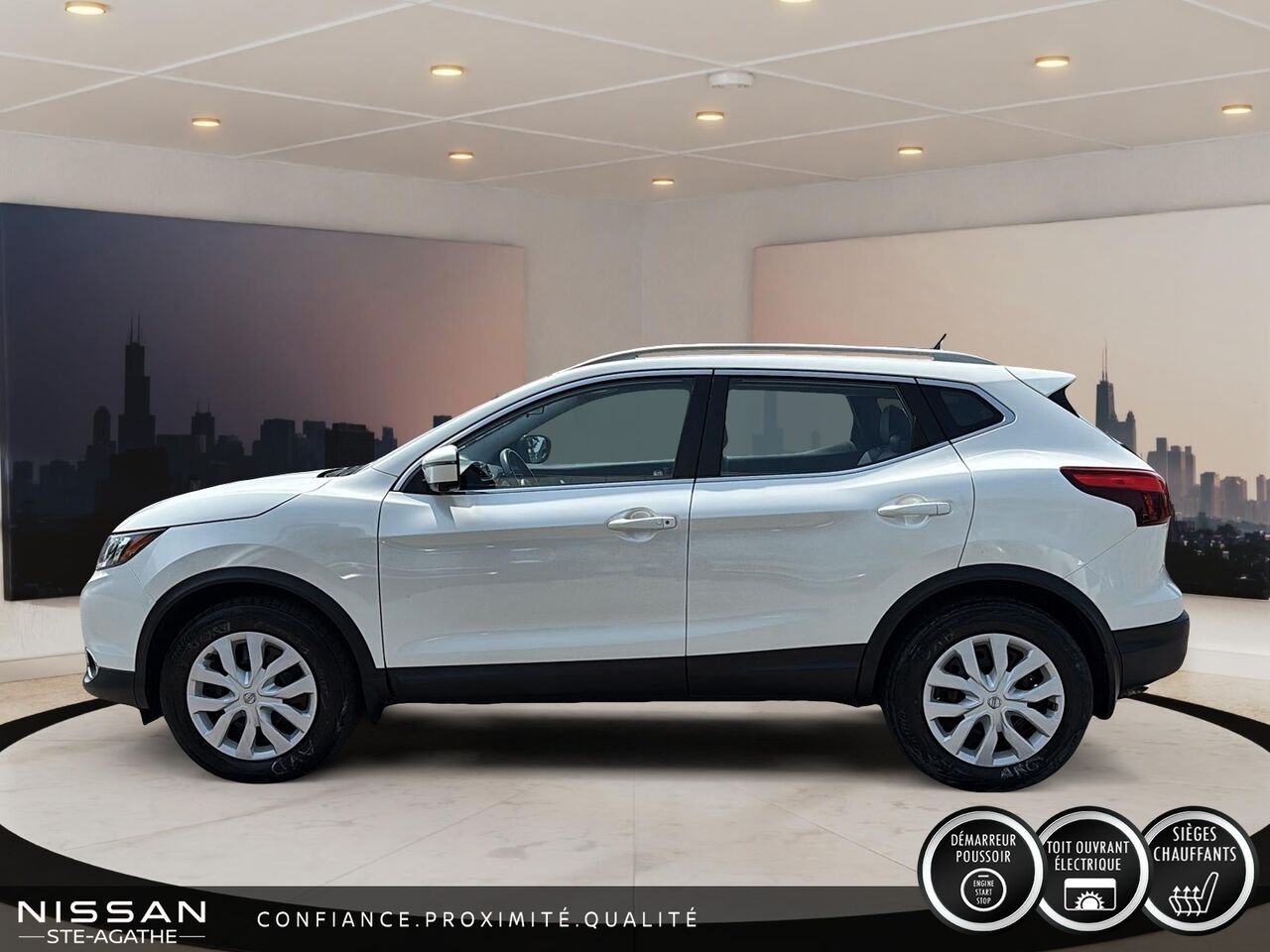 2017 Nissan Qashqai SL 4 portes CVT TI White Saint-Jérôme - photo #5