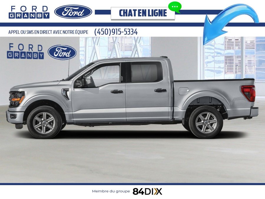 Ford F-150 XLT cabine SuperCrew 4RM caisse de 5,5 pi 2026 Argent emblématique métallisé