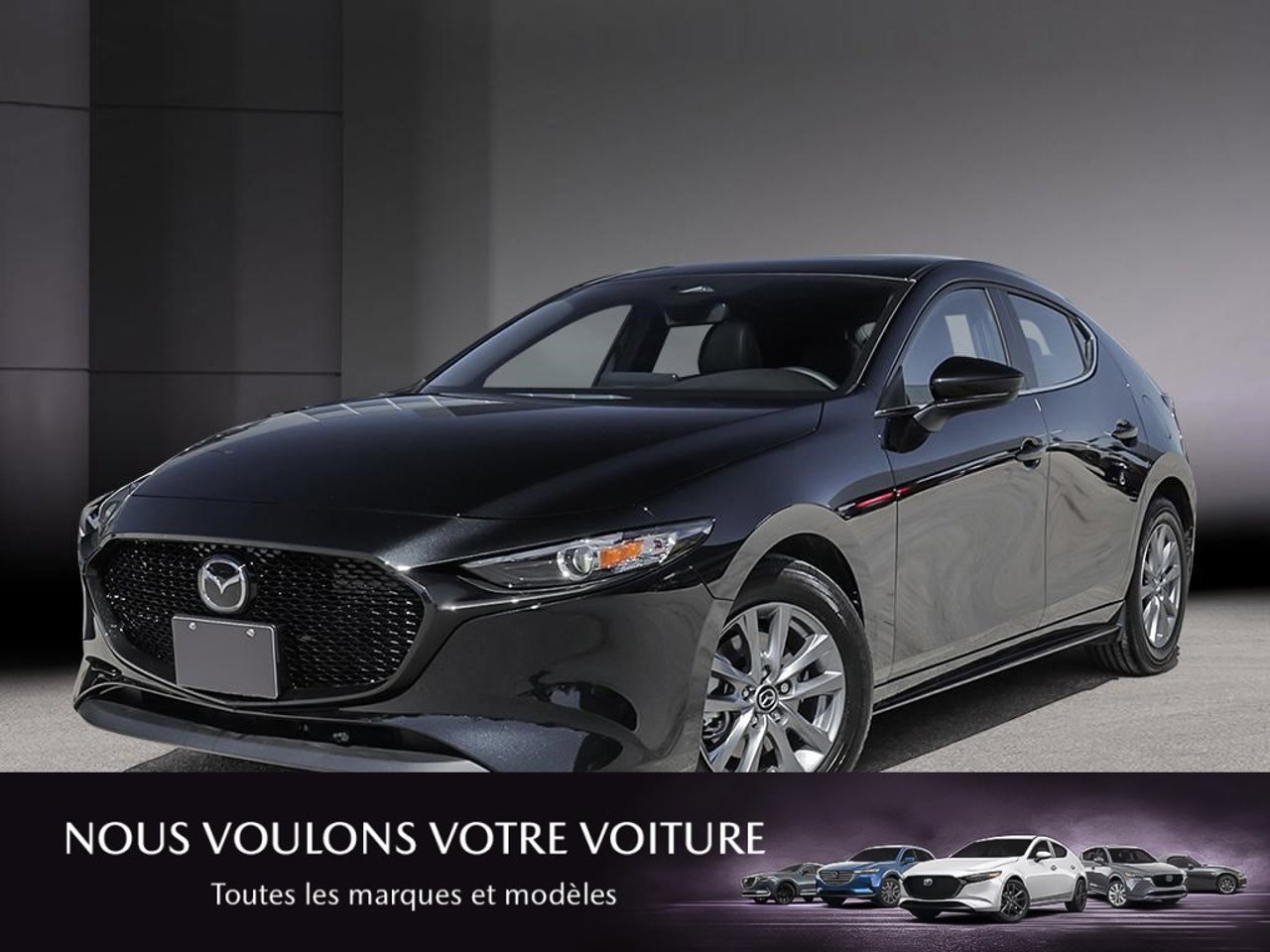 2026 Mazda Mazda3 Sport JM1BPBLL6T1885891 Jet Black Mica Mirabel - photo #0