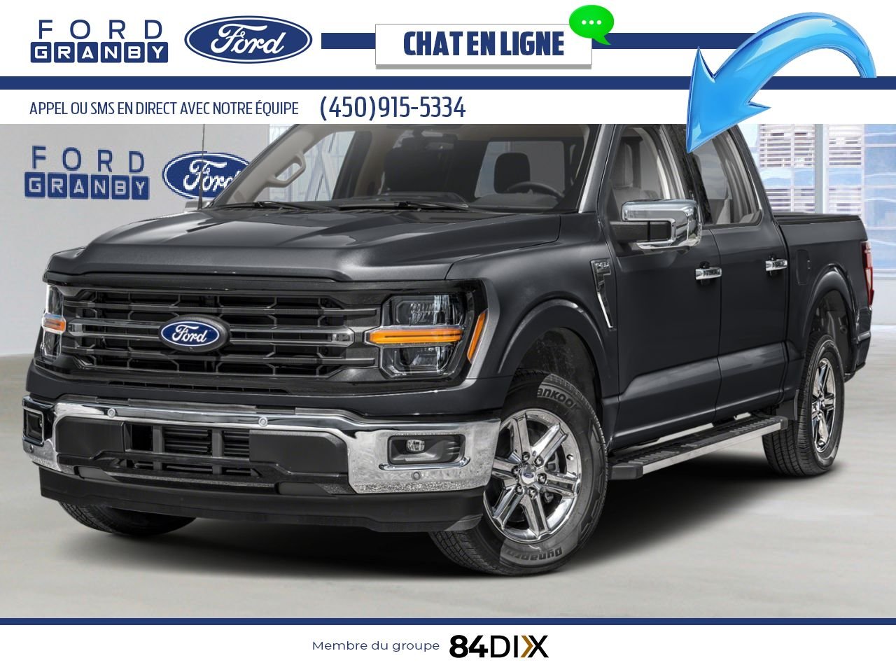 2025 Ford F-150 Agate Black Metallic Granby - photo #0