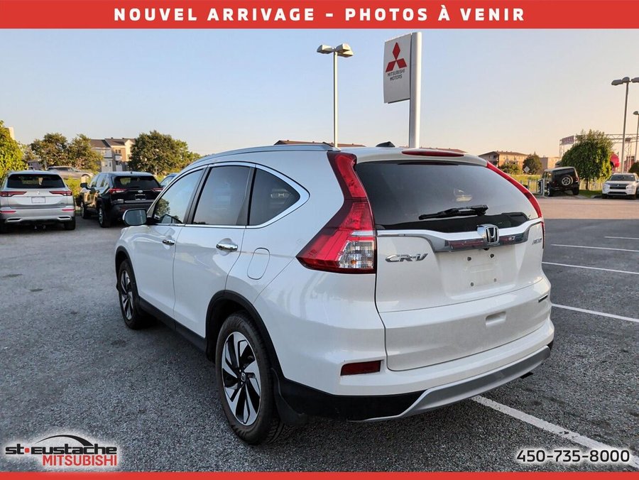 Honda CR-V Traction intégrale touring-cuir-toit ouvrant-caméra de recul-bluetooth 2016 Blanc