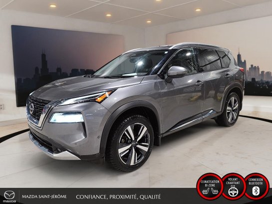 Nissan Rogue Platine TI TOIT PANORAMIQUE CUIR GPS 2022 Gris