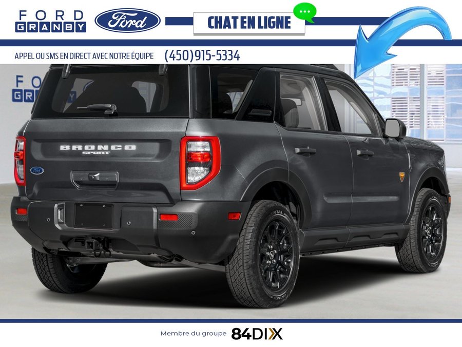 Ford Bronco Sport Badlands 4x4 2026 Gris carbonisé métallisé