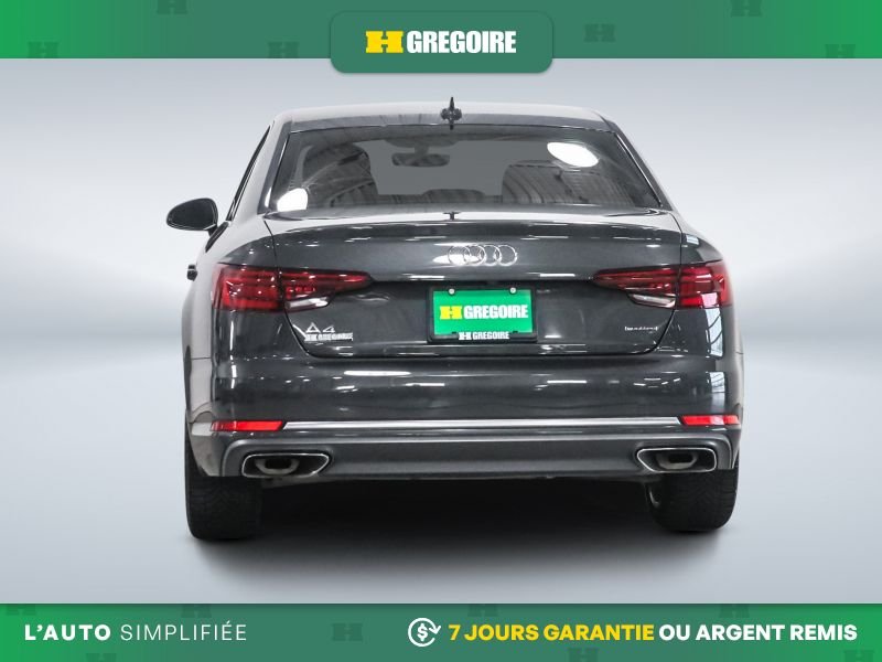 Audi A4 726615A | Komfort AWD AUTO A/C TOIT NAV MAGS CAM RECUL BLUET 2019 Gris Laval - photo #7