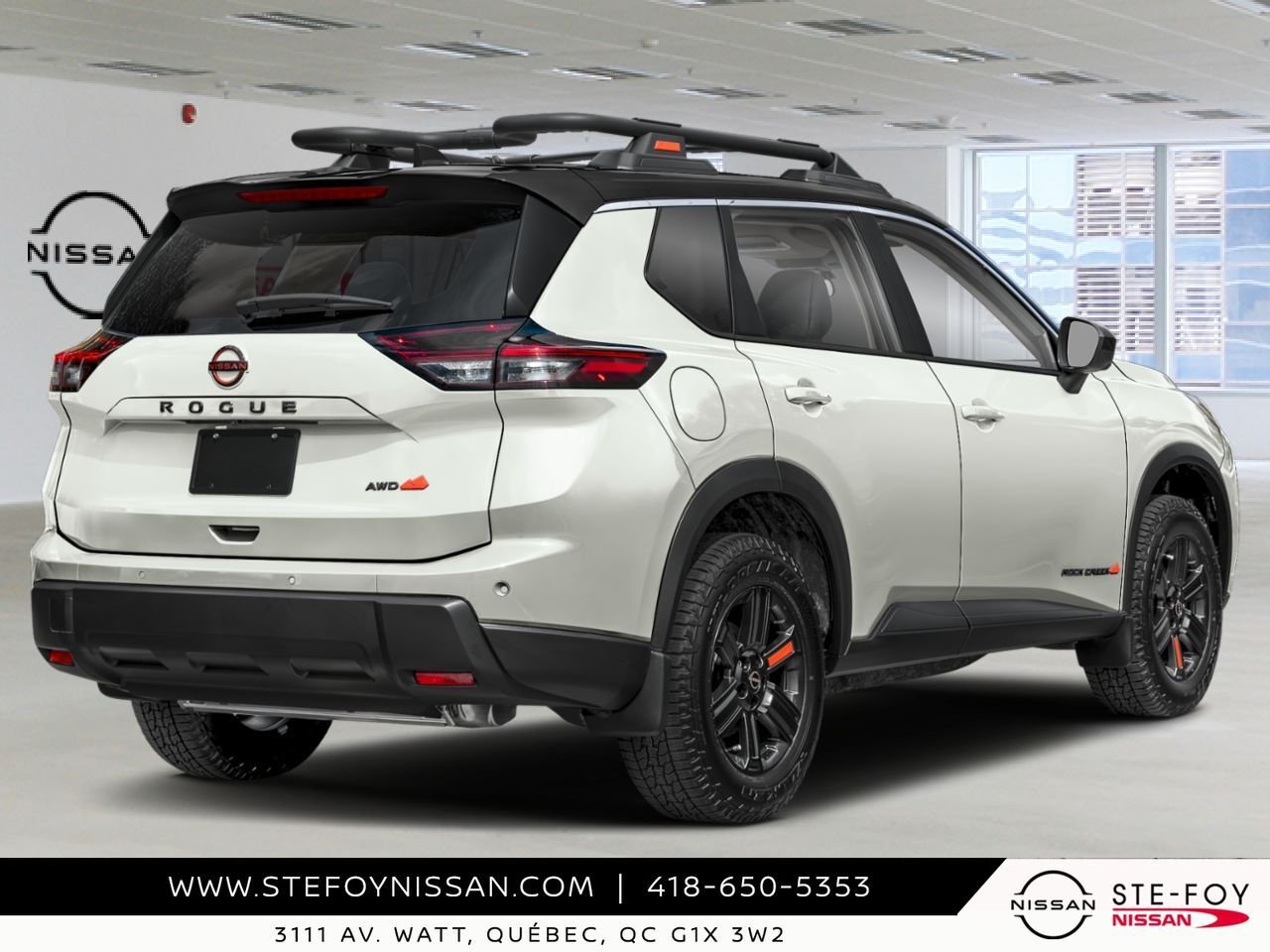 NISSAN Rogue 2026 Blanc Everest triple couche deux tons Ste-Foy - photo #1