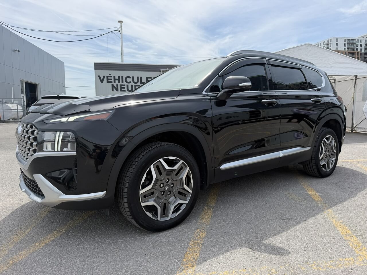 Hyundai Santa Fe HYBRIDE RECHARGEABLE LUXURY AWD 2023 Noir Laval - photo #0