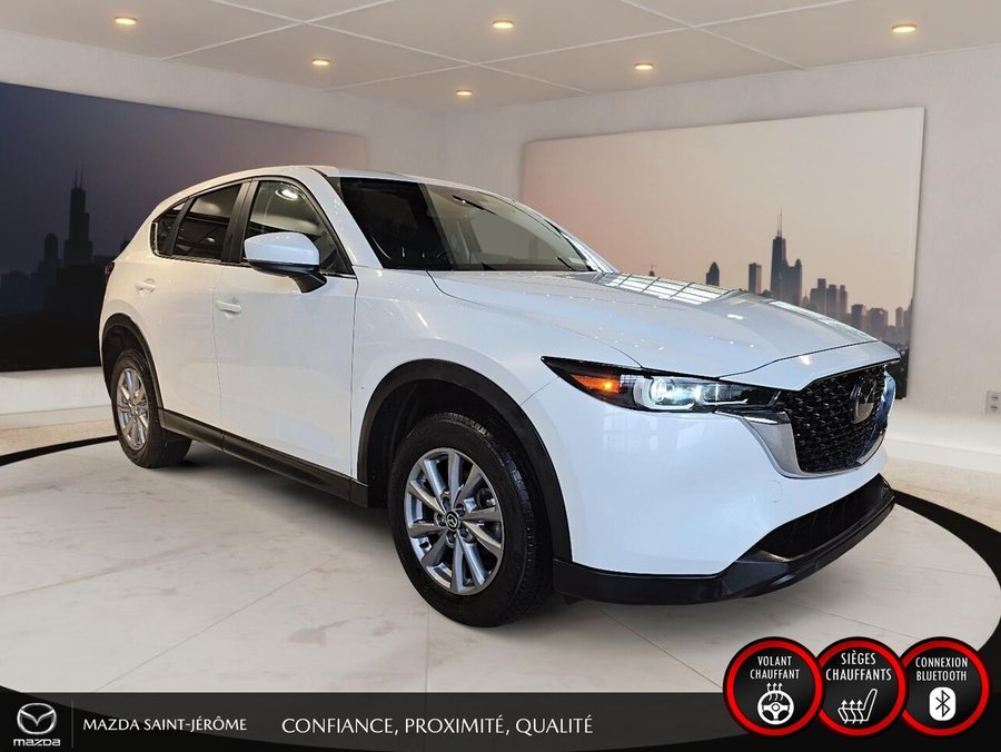 MAZDA CX5 GS | AWD | CUIR | MAGS | 2023 Blanc