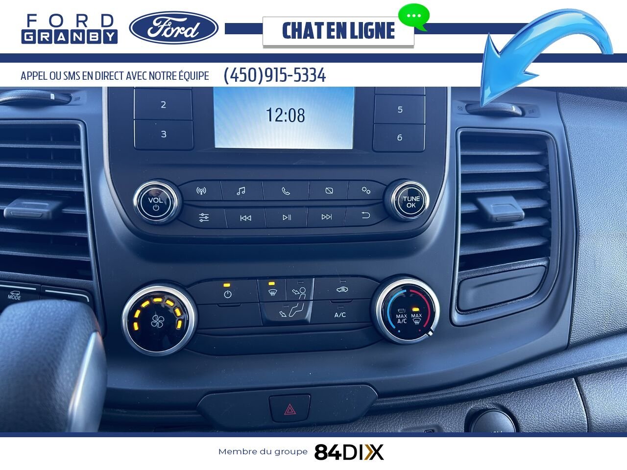 Ford TRANSIT FOURGON TRONQUÉ 2024 Blanc Granby - photo #9