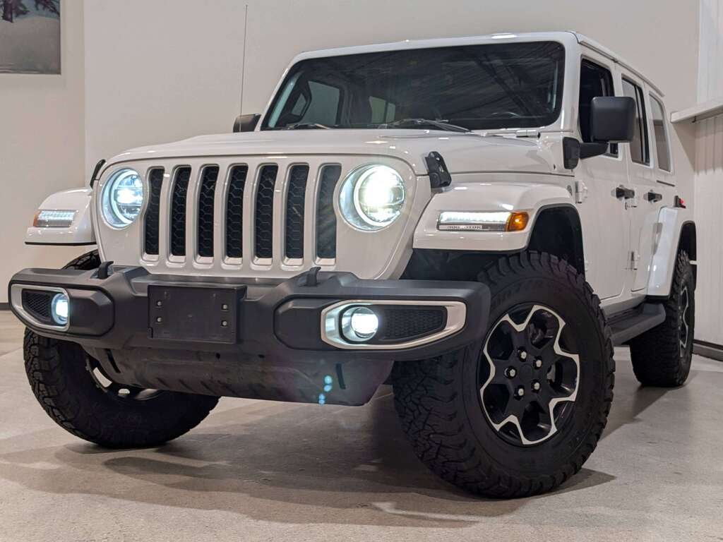 2021 Jeep Wrangler 4xe Unlimited Sahara 4x4 White Val-David - photo #0