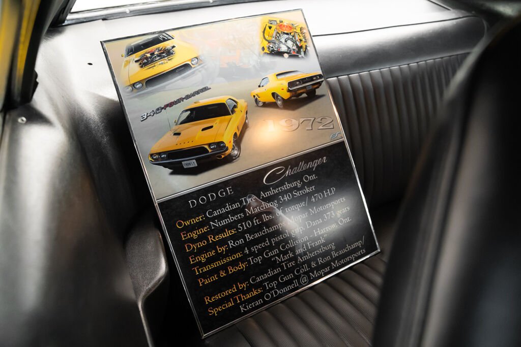 Dodge Challenger 1972 Jaune Montréal - photo #19