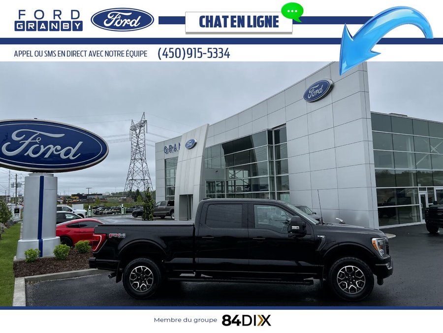 Ford F-150 XLT cabine SuperCrew 4RM caisse de 6,5 pi 2023 Noir