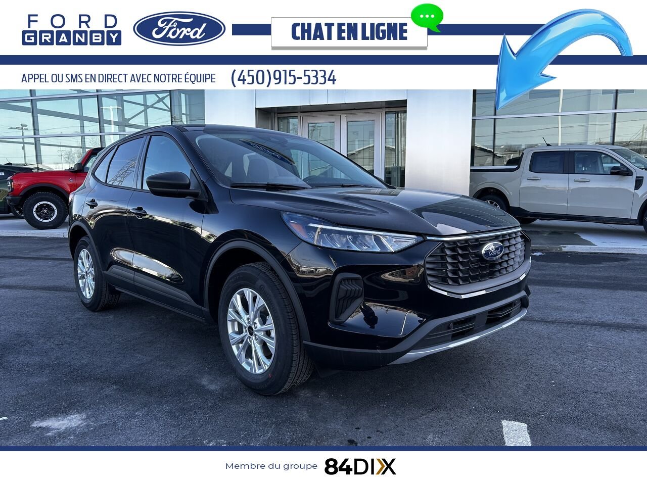 Ford Escape 2025 Noir agate métallisé Granby - photo #0