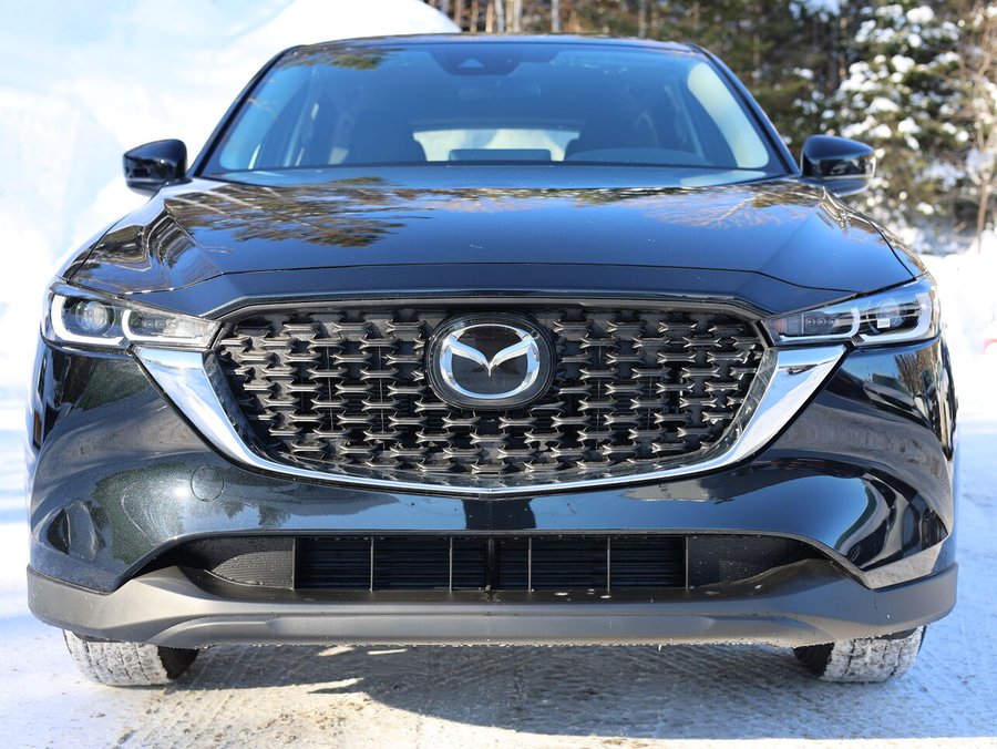 2025 Mazda CX-5 Gs, awd, Toit ouvrant, volant et rétroviseurs chauffants, hayon électrique Jet Black Mica