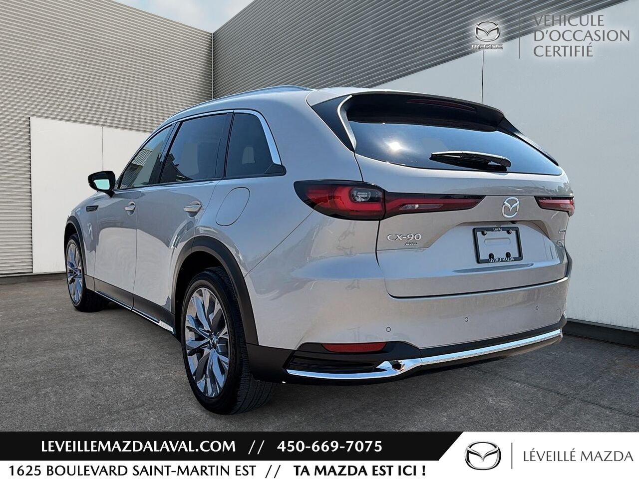Mazda CX-90 hybride léger GT TI 2024 gray Laval - photo #6