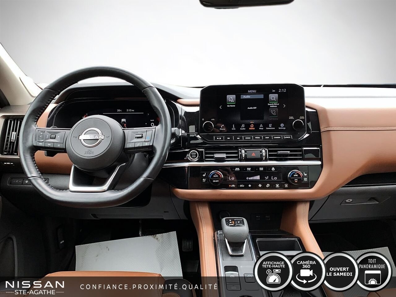 2023 Nissan Pathfinder Platinum | CUIR BRUN | TOIT PANORAMIQUE | TOWING PACKAGE | Green Saint-Jérôme - photo #9