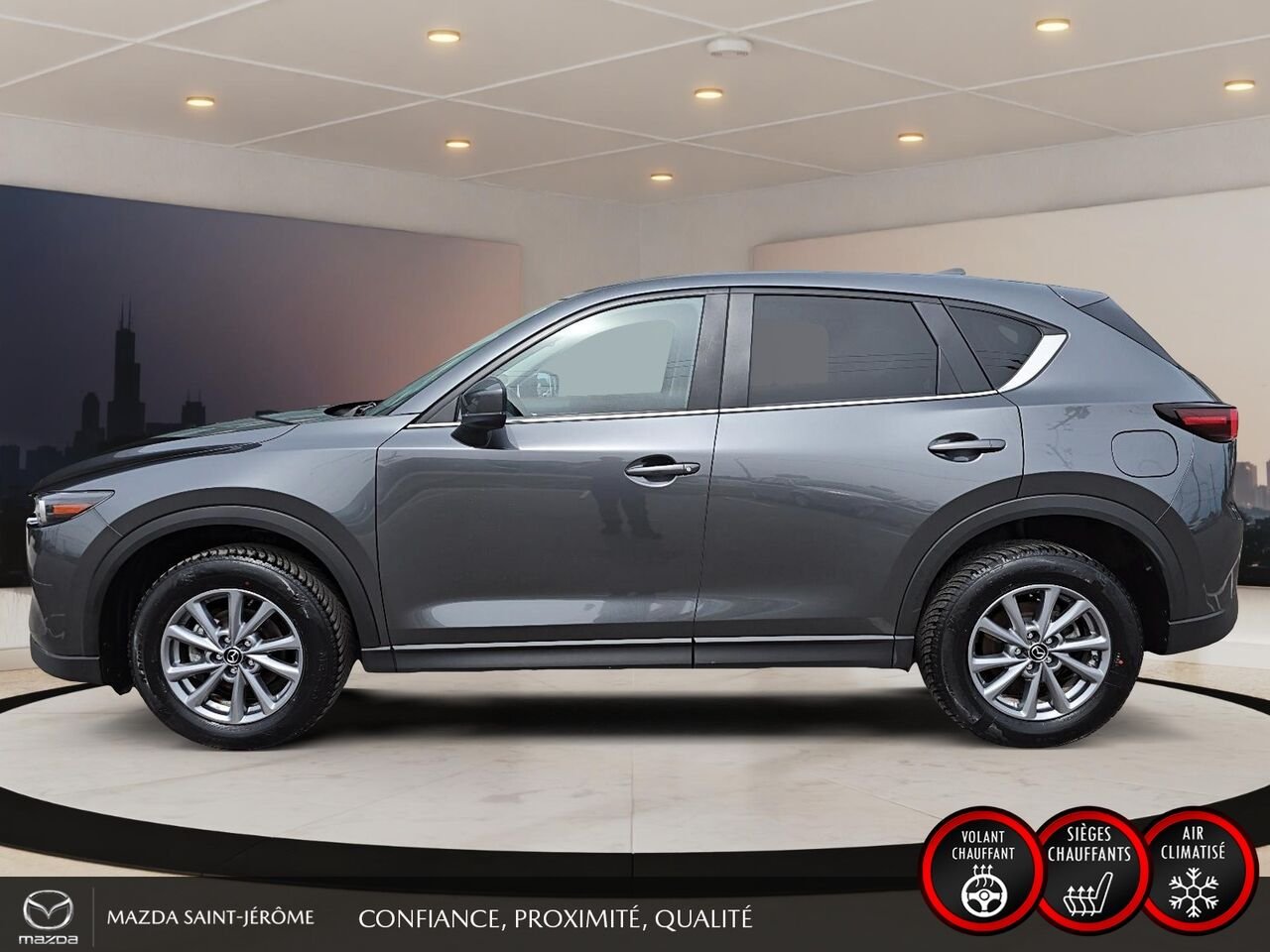 2025 Mazda CX-5 GS | CUIR | AWD | MAGS | Grey Saint-Jérôme - photo #10