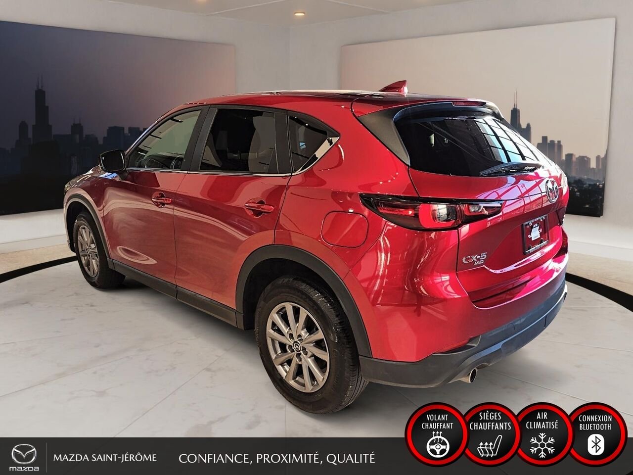 2024 Mazda CX-5 GS TI sans désactivation de cylindres Red Saint-Jérôme - photo #9