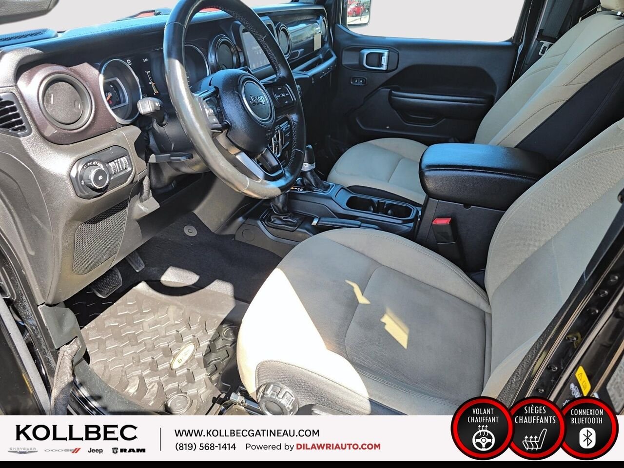 2020 JEEP WRANGLER UNLIMITED 26532 | Sport Noir et Havane 4x4 Black Gatineau - photo #23