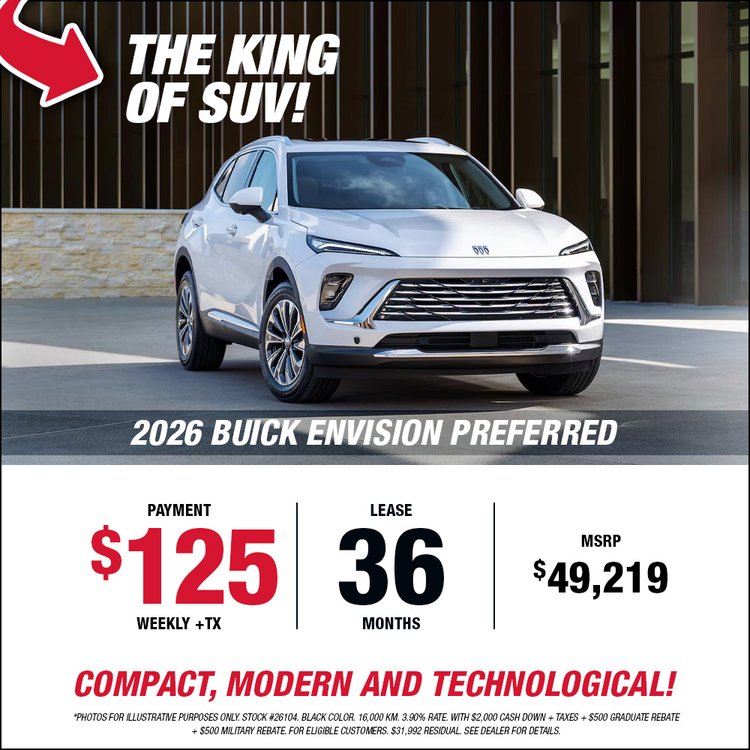 Gatineau GM promo ENVISION PREFERRED 2026 mai EN