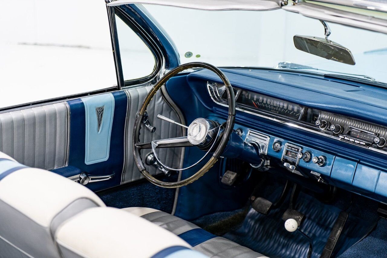 1961 Pontiac Bonneville **PRIX EN USD**C8 Suffix 389cu.in. TriPower 4 Speed Blue Montreal - photo #8