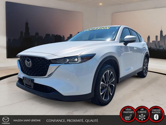 2023 Mazda CX-5 GS LUXURY | TOIT OUVRANT | CUIR | AWD | White