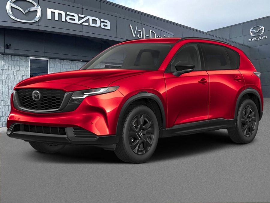 2026 Mazda CX-5 GT TI, ÉCRAN TACTILE 12.9 POUCES, SIÈGES CHAUFFANTS, TOIT PANORAMIQUE Soul Red Crystal Metallic