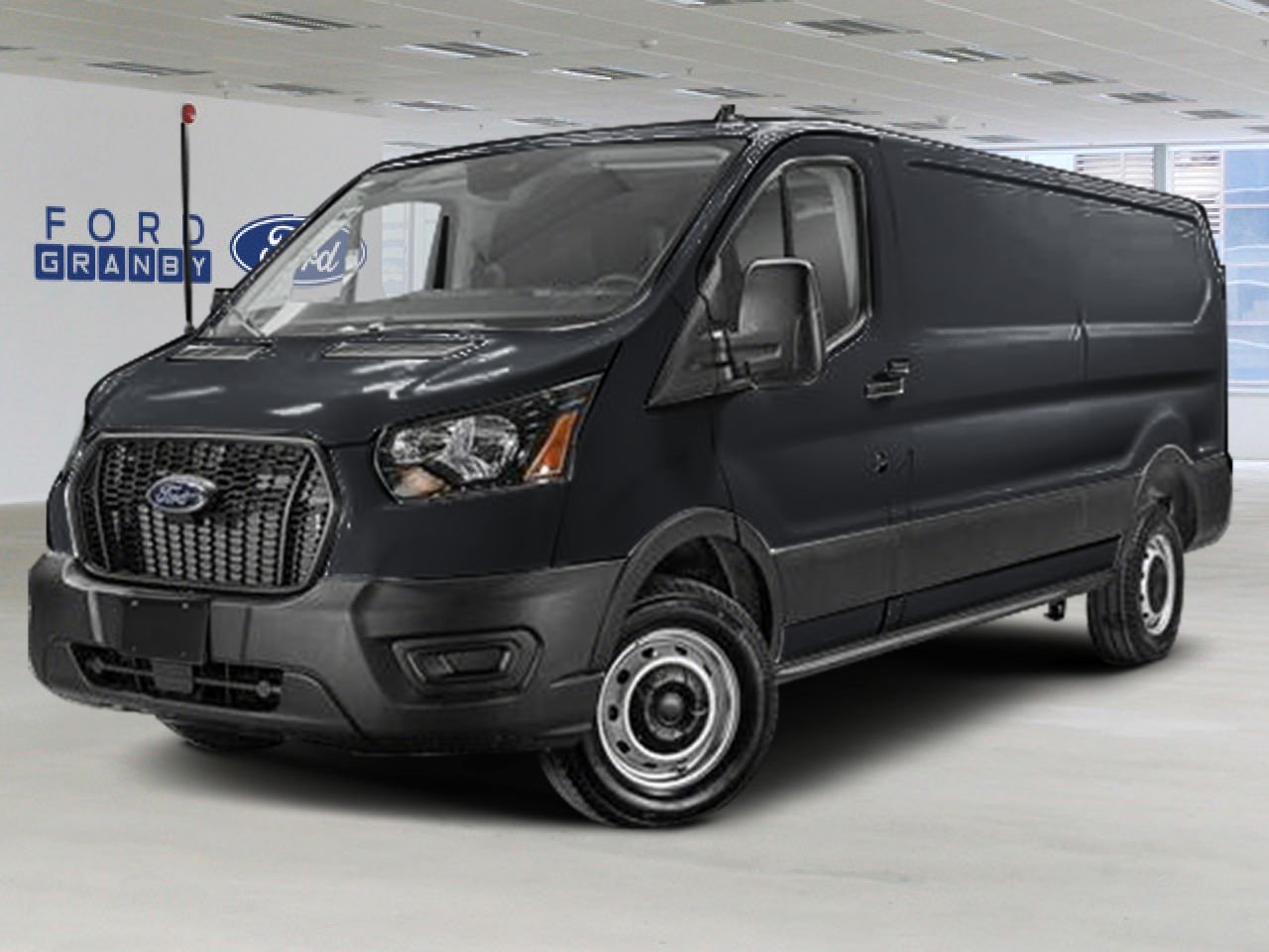 2025 Ford Transit Cargo Van Agate Black Metallic Granby - photo #0